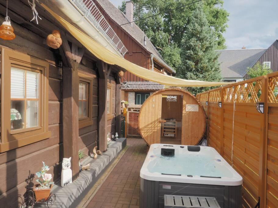 Ferienhaus Sissi Mit Whirlpool, Sauna U Sehr Ruhig Großschönau Exterior foto